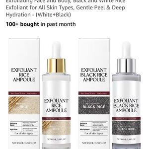 Exfoliant Rice Ampoule Set - White & Black